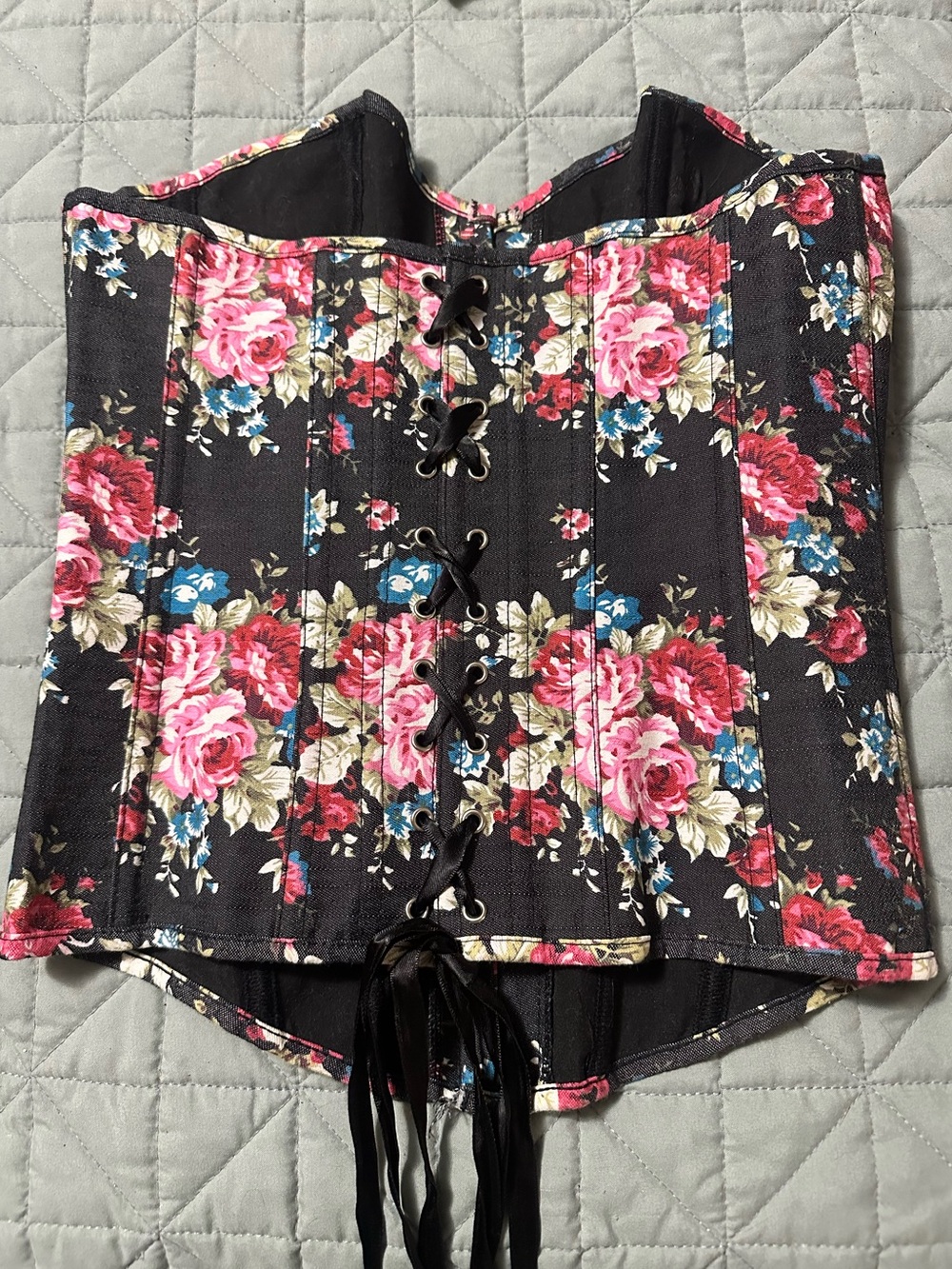 Floral Corset Top - Picture 2 of 3